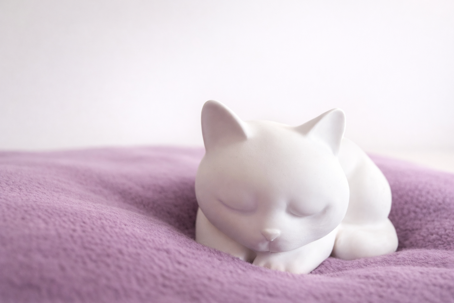 Katze "Kati" - Teelicht weiß